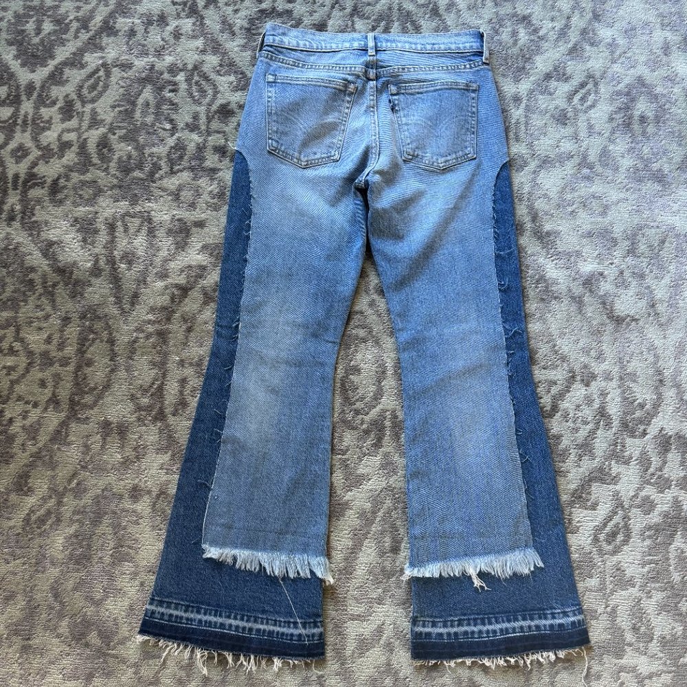 Levi's Made And Crafted Patchwork Two Tone Jeans - image 2